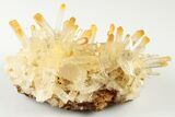 Pristine, Mango Quartz Crystal Cluster - Cabiche, Colombia #188373-1